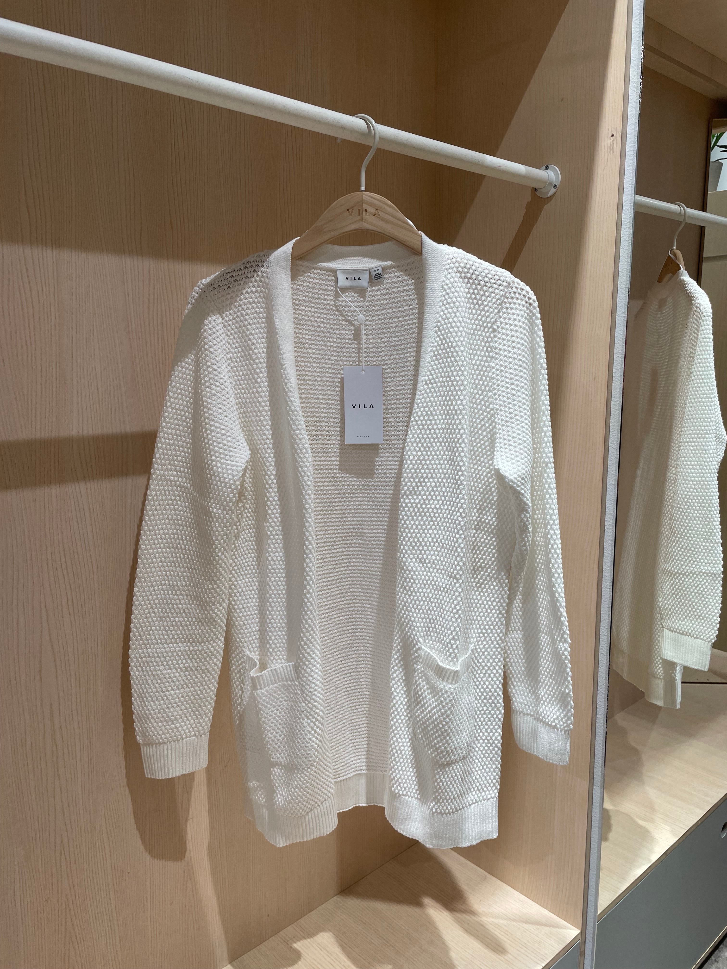 VIDALO Cardigan - White Alyssum